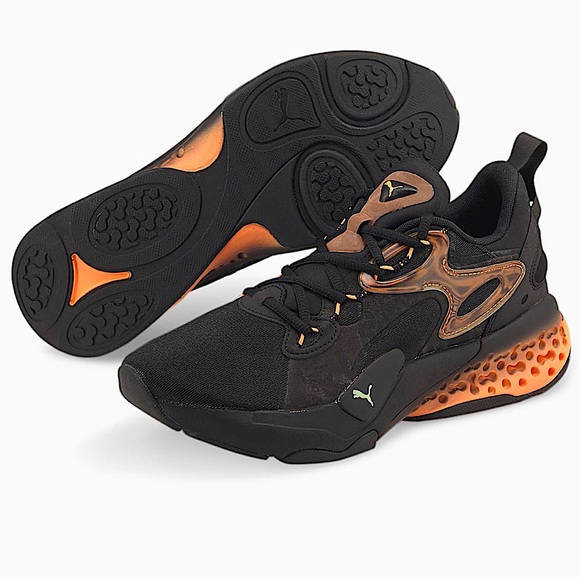 Puma Xetic Halflife Lenticular Training Shoes Black-Neon Citrus - Picture 3 of 14